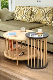 Hanah Home Peka-Set108 - Roble Zafiro y Antracita